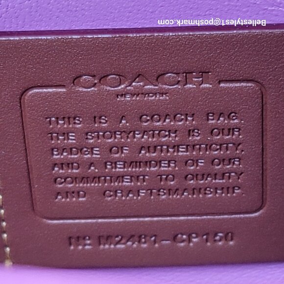 COACH Tabby 26 Quilted Smooth Nappa Leather MEDIUM Shoulder Bag - Fuchsia color⭐ - Picture 15 of 16